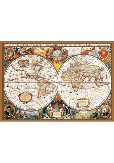 Puzzle 2000 Parça 17Th Century World Map