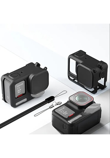 Insta360 Ace Pro 2 Premium Silikon Kılıf Siyah