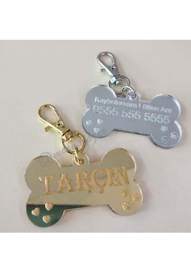 Kedi Köpek Künye Kemik Şeklinde Köpek Künyesi Köpek Isimliği