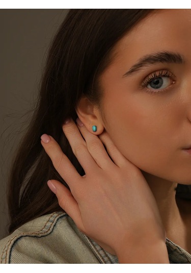 Serebranyj Dom Gümüş Şık Çiviler Doğal Turkuazlı 161729851 Diğer