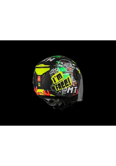 Mt Helmets Mt Çocuk Lıte Dino A1 Motosiklet Kaskı Siyah