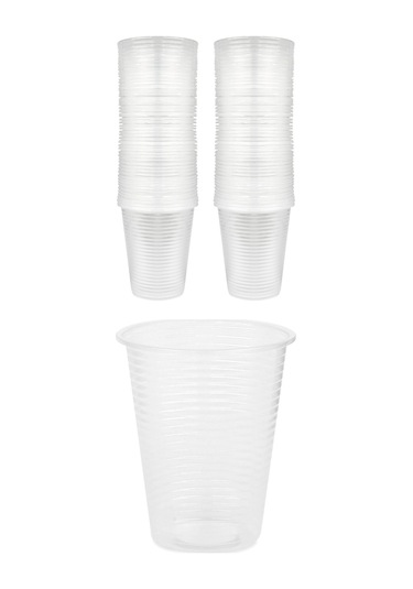 Plastik Şeffaf Bardak (180cc)  500 Adet