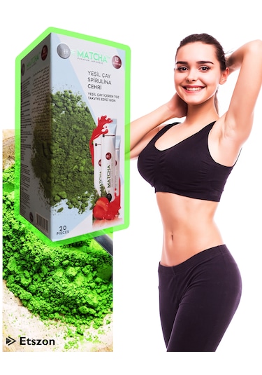 Matcha Premium Japanese Çilek Aromalı  Burner Form Maça Çayı 20'li