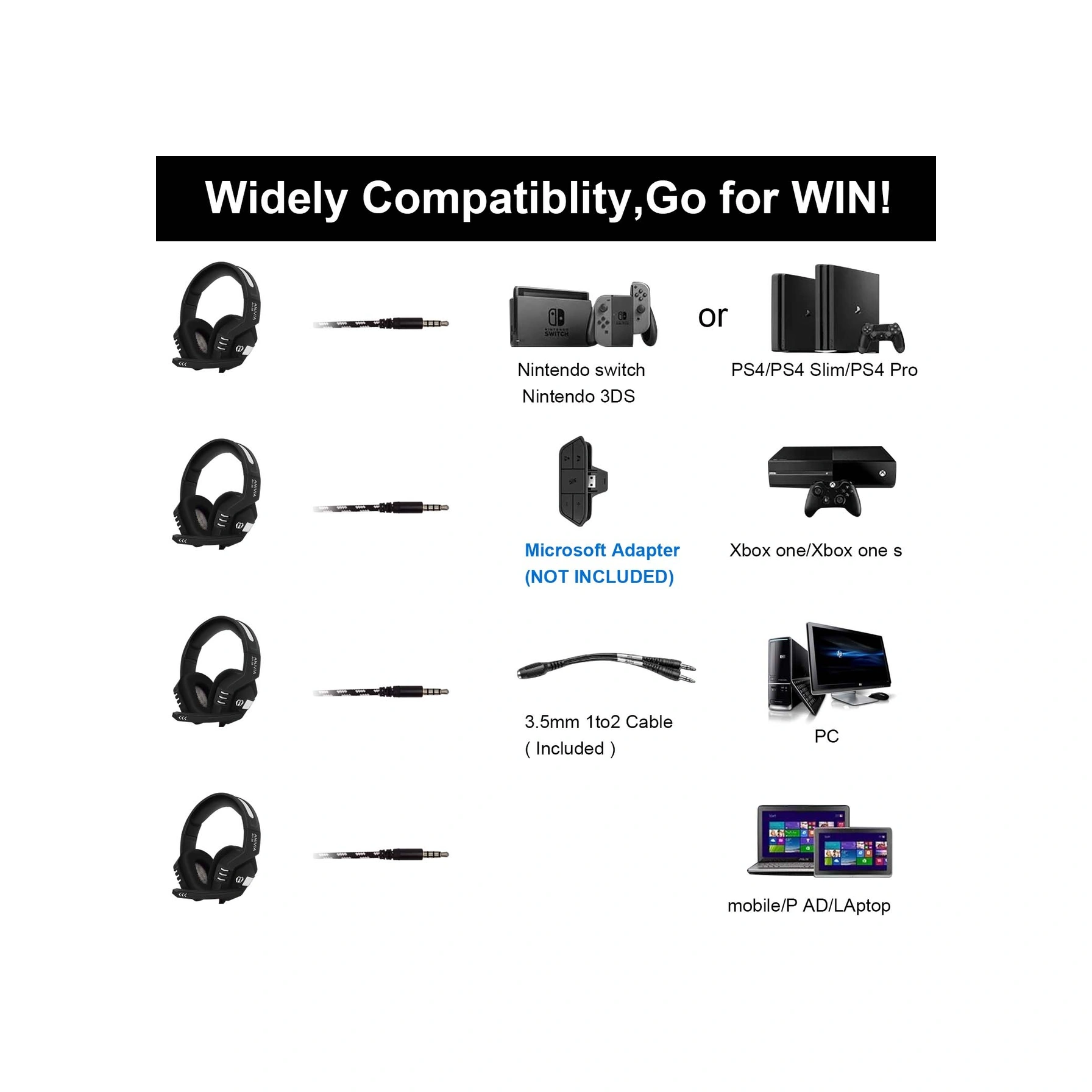 Sones Sades Ah-38 3,5 Mm Fişli Kablolu E-spor Oyun Kulaklığı, Geri Çekilebilir Mikrofon, Kablo Uzunluğu: 2 M