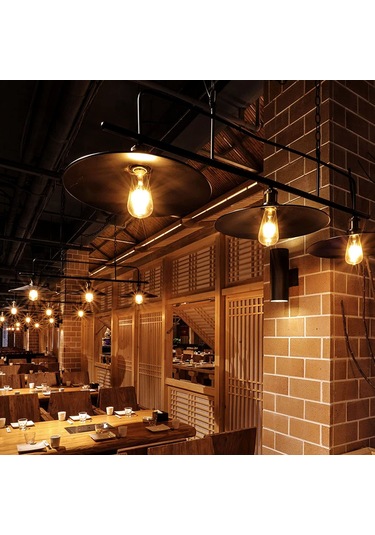 Springsun Vintage E27 Edison Led Ampul, 5'li Paket Dimmable St64, Sıcak Beyaz Işık 350lm, Kafe & Bar Dekorasyonu İçin