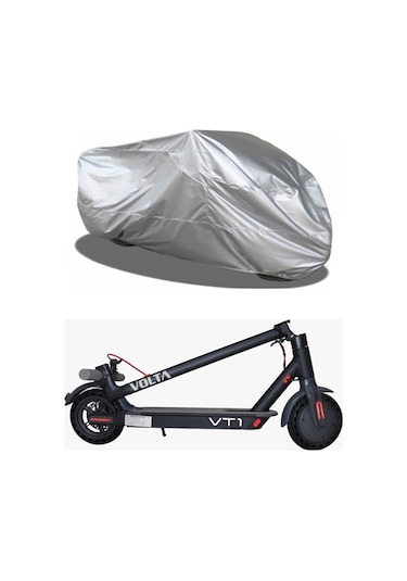 Zifona Elektrikli Scooter Brandası Örtü Koruma Branda 45 x 140 CM Su Geçirmez Gri