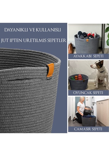 Camatschua Büyük Boy Sepet Siyah