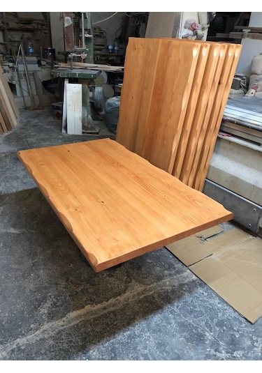 Bintaşmobilya Kayın Rengi Kütük Masa Üstü-120X75.Cm
