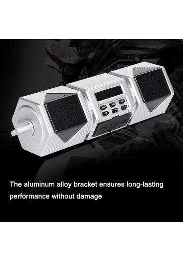 Hallow-motosiklet Stereo Hoparlör Bt Gidon Dağı Mp3 Çalar Lmk00123