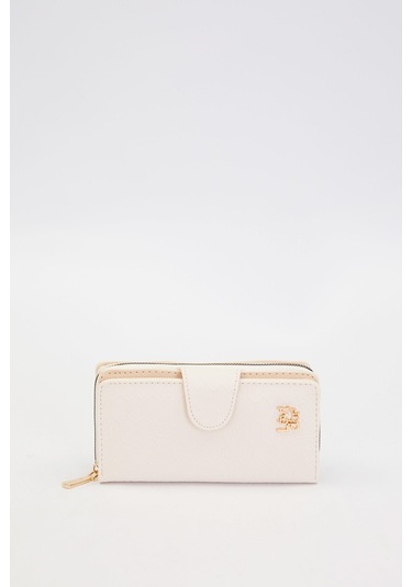 Krem Kadın Cüzdan 910039 Krem