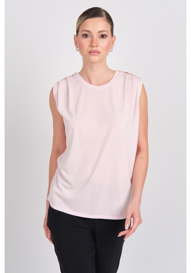 Only Kadın Onlfree Regular Fit Kolsuz Bluz 15290313 Pudra Pudra