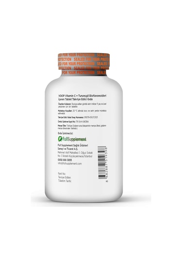 VOOP Vitamin C + Turunçgil  Bioflavonoidleri 1000 mg 30 Tablet