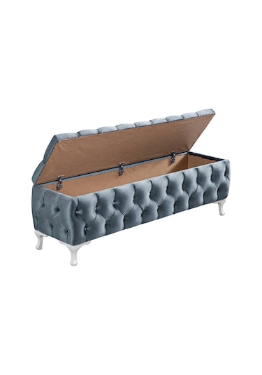 Setaymobilya Yatak Ucu Pufu, Cappy Bench, Sandıklı Ayakucu Pufu - 12 Renk