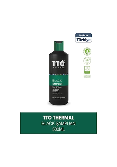 Tto Saç Ve Vücut Şampuanı 500 Ml Black Çay Ağacı Yağı / Tea Tree Oıl Tüm Saçlar