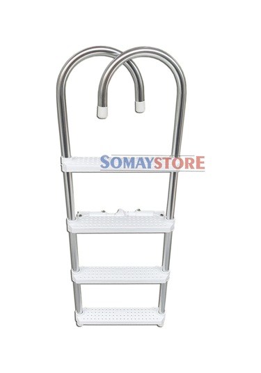 Tekne Katlanir Merdiven 4 Basamak Alüminyum 105CM