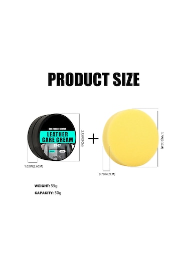 Araba Deri Koltuk Bakım Kremi İç Deri Temizleme Bakım Bakım Kaplama Temizleme Kremi 50g,jwcwsq