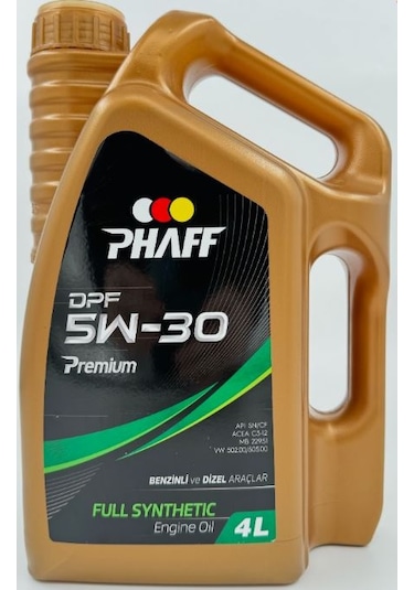 Phaff 5W-30 Premium Motor Yağı 4 L