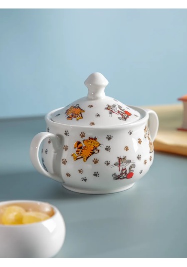 Lefard Porselen Şekerlik "neşe Dolu Arkadaşlar" 500 Ml 171769254 Beyaz