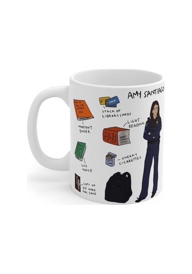 Brooklyn 99 Amy Backpack Baskılı Kupa Bardak Renkli