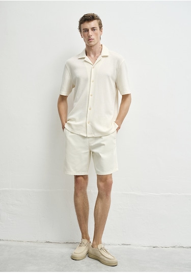 Mavi - Dayton Casual Ekru Jean Şort 0410093-90390 Ekru