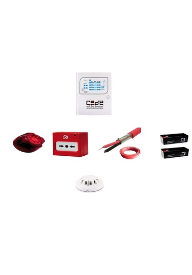 1 Bölgeli Konvensiyonel Sertifikalı Yangın Alarm Seti