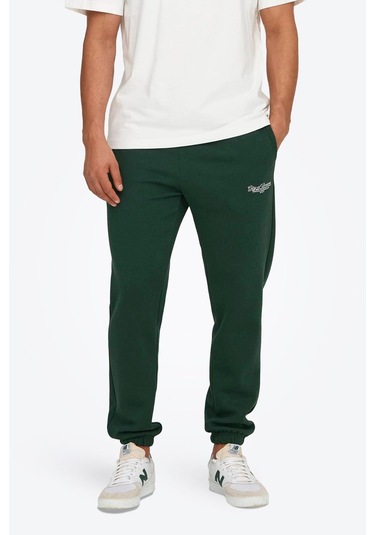 Only & Sons Onsriley Pamuklu Lastikli Paça Sweat Pants Yeşil Eşofman Altı - 22030142 Yeşil Only & Sons Onsriley Pamuklu Lastikli Paça Sweat Pants Yeşil Eşofman Altı - 22030142 Yeşil