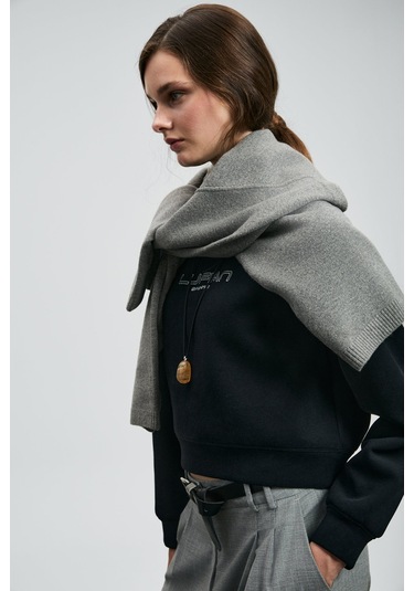 Lufian Beggy Kadın Sweatshirt 122030022 Siyah