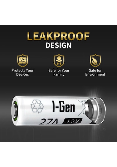 I-Gen 27A Pil 10'lu Paket 12V MN27 PİL (27A / A27 / L828)