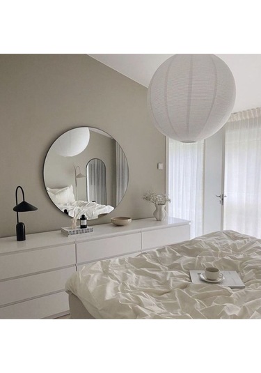 100cm Yuvarlak Ayna Dekoratif Ayna, Rodajlı Kaliteli Ayna ,gerçek Konsol, Hol, Deresuar Aynası. 100 X 100 Gümüş