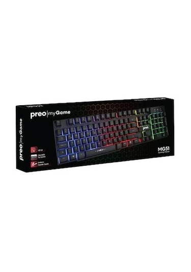 Preo My Game MG51 Rainbow Aydınlatma Kablolu Gaming Klavye