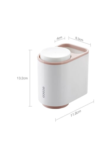 Suntek Ev Apartman Çift Pembe Için 2 Manyetik Bardak Duvara Diğer