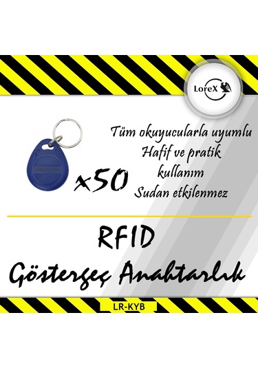 Lorex  50  Adet  Proximity  Göstergeç  Anahtarlık  Keyfob  Rfid