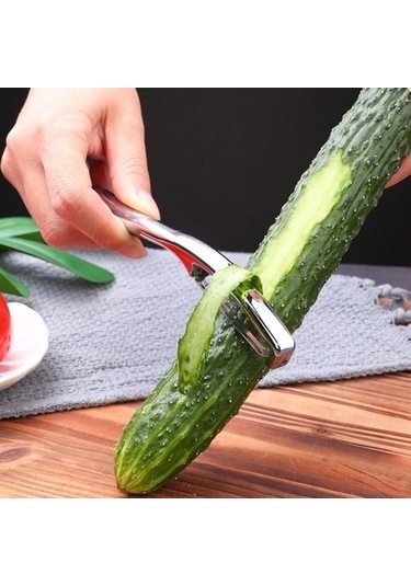 Soyucu Mutfak Aletleri - Pratik Elma Soyucu, Gümüş Renk Gümüş