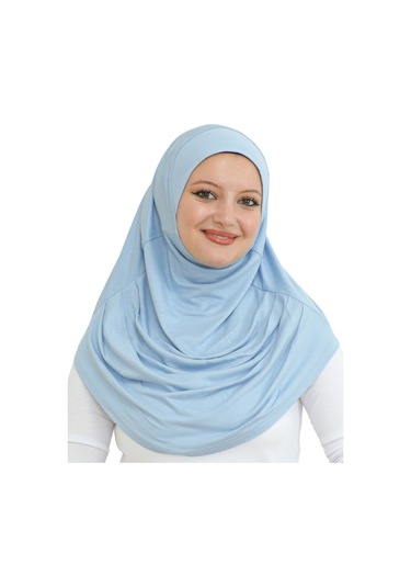 Hazır Giyim Türban Yumuşak Başörtü Şal - Bebe Mavisi Bebe Mavi