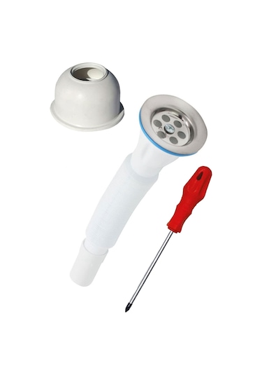 Körüklü Lavabo-evye Sifonu Gider Borusu Seti