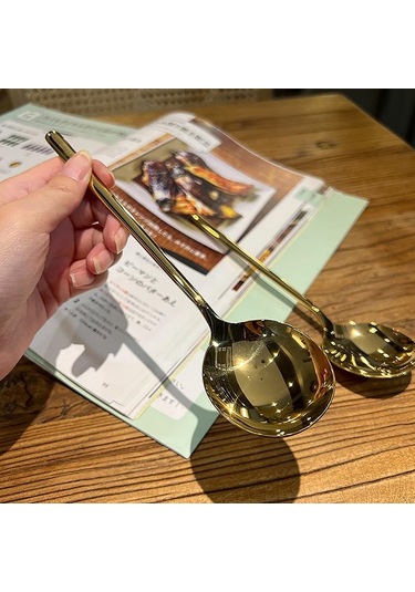 Gümüş Paslanmaz Çelik Büyük Kare Mutfak Kaşığı Düz Tabanlı Pirinç Çorbası Kepçesi Tatlı Dondurma Servis Spatula Sofra