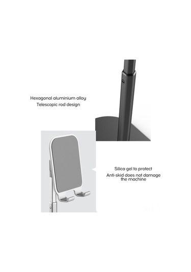 Pazly Alüminyum Uzatmalı Telefon Ve İpad Uyumlu Askılığı - Ayarlanabilir, Kaymaz Taban