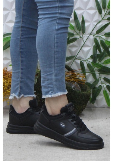 Fort Row Luna Siyah Rahat Hafif Sneaker Kadın Spor Ayakkabı 001