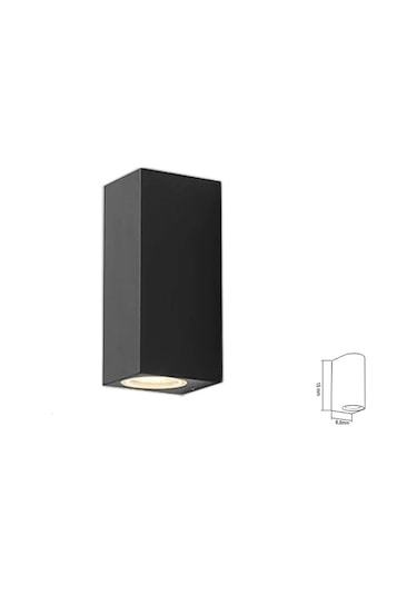 Çift Yönlü Kare Plastik Siyah Duvar Aplik Siyah