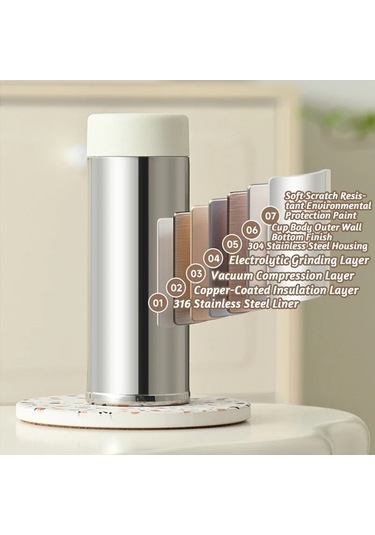 Maoyaya 180 Ml Küçük Kapasiteli 316 Paslanmaz Çelik Taşınabilir Vakum Pratik Tasarım