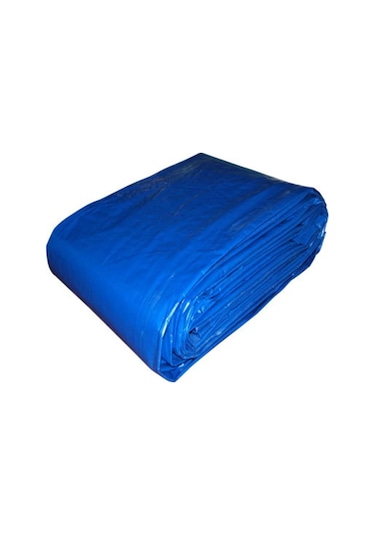 Ebatlı Branda Çadır Su Geçirmez En 15 M Boy 25 M Mavi