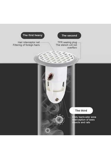 Megaplane Sifonlu Tahliyeler İçin Su Kilidi 200641838 Beyaz