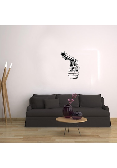 Silahlar Folyo Sticker 90 Cm Uzunluk Siyah