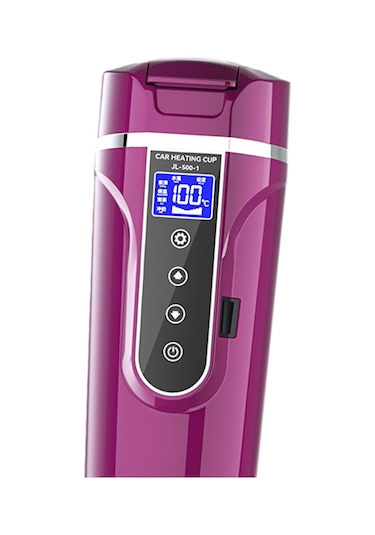 Suntek 12V/24V Paslanmaz Çelik Elektrikli Su Isıtıcısı Mor