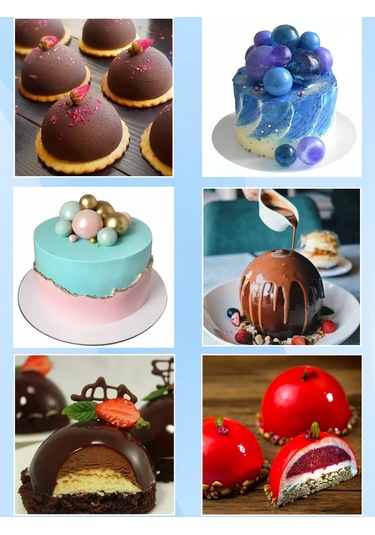 Silico Silikondan Yapılmış 5 Cm Yarı Küre Motí Kalıbı 7855604 Siyah