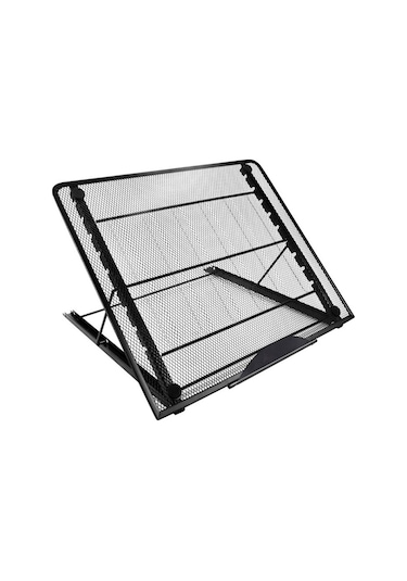 Dizüstü Bilgisayar Standı 34x29.5cm Alüminyum Alaşımlı Ayarlanabilir Dizüstü Bilgisayar Yükseltici Ergonomik Dizüstü Bilgisayarlar Asansör - Siyah