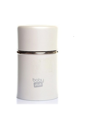 Baby Plus Paslanmaz Çelik Bebek Mama Saklama Termosu 260 ML Beyaz