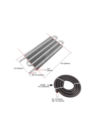 Vkemall Yüksek Performanslı Otomobil Klima Kondansatörü - 4 Sıralı, Hafif Alüminyum, Kolay Montaj