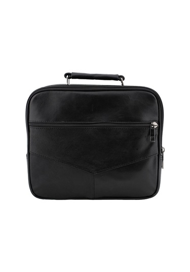 Strong Kasalı Siyah Erkek Orta Boy El Çantası, Omuz Çantası Nyelc Siyah