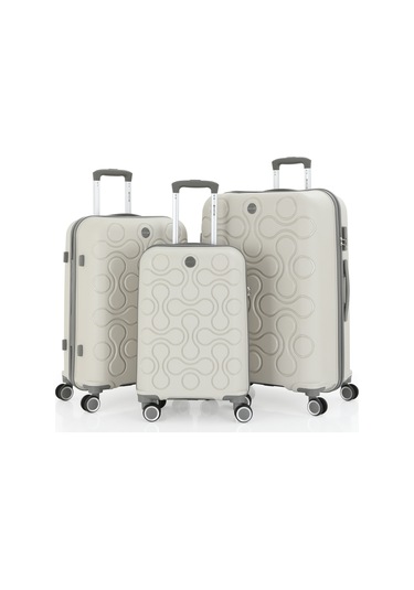 Mçs Üçlü Polipropilen Valiz Seti V376 S23sy1000029-set 00424 3'lü Set Çok Renkli